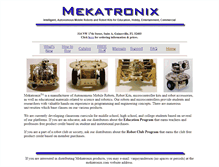 Tablet Screenshot of mekatronix.com